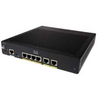 Cisco - Integrated Services Router 921 - Router 4-Port-Switch GigE WAN-Ports: 2