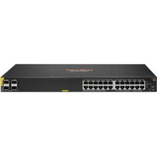 HPE - Aruba 6000 24G 4SFP Switch - Switch - L3 - managed 24 x 10/100/1000 + 4 x Gigabit SFP Seite-zu-Seite-Luftstrom an Rack montierbar AC 100 127 V / 200 240 V