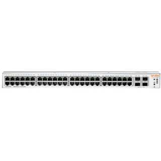HPE - Aruba Instant On 1930 48G Class4 PoE 4SFP/SFP+ 370W Switch - Switch - L3 - managed - 48 x 10/100/1000 (PoE) + 4 x 1 Gigabit / 10 Gigabit SFP+ an Rack montierbar PoE (370 W)
