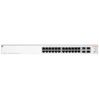 HPE - Aruba Instant On 1930 24G Class4 PoE 4SFP/SFP+ 370W Switch - Switch - L3 - managed - 24 x 10/100/1000 (PoE) + 4 x 1 Gigabit / 10 Gigabit SFP+ an Rack montierbar PoE (370 W)