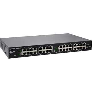 InLine - PoE+ Gigabit Netzwerk Injektor Hub 16 Port (16x PoE+), 1Gb/s, 19"1HE
