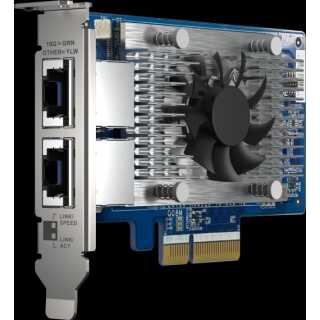 QNAP - QXG-10G2T - Netzwerkadapter - PCIe 3.0 x4 Low-Profile - 100M/1G/2.5G/5G/10 Gigabit Ethernet x 2
