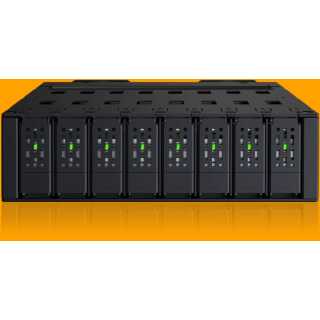 ICY DOCK - MB218E5P-1B - 8 x EDSFF E1.S / M.2 NVMe SSD (9,5/15mm) Wechselrahmen für 5,25" Schacht